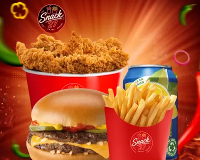D2 (4 Tenders + Double Cheese Burger)